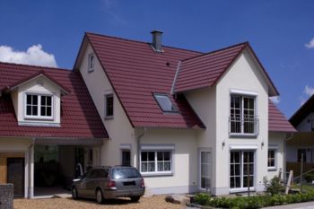 Klimaholzhaus in Putzoptik in Dietenhofen