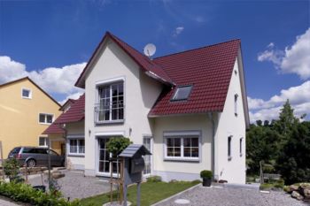 Klimaholzhaus in Putzoptik in Dietenhofen